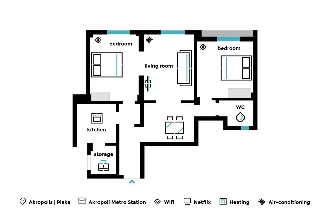 Acropolis Heart 2Bd Apartment In Plaka By Upstreet Athens Exterior photo